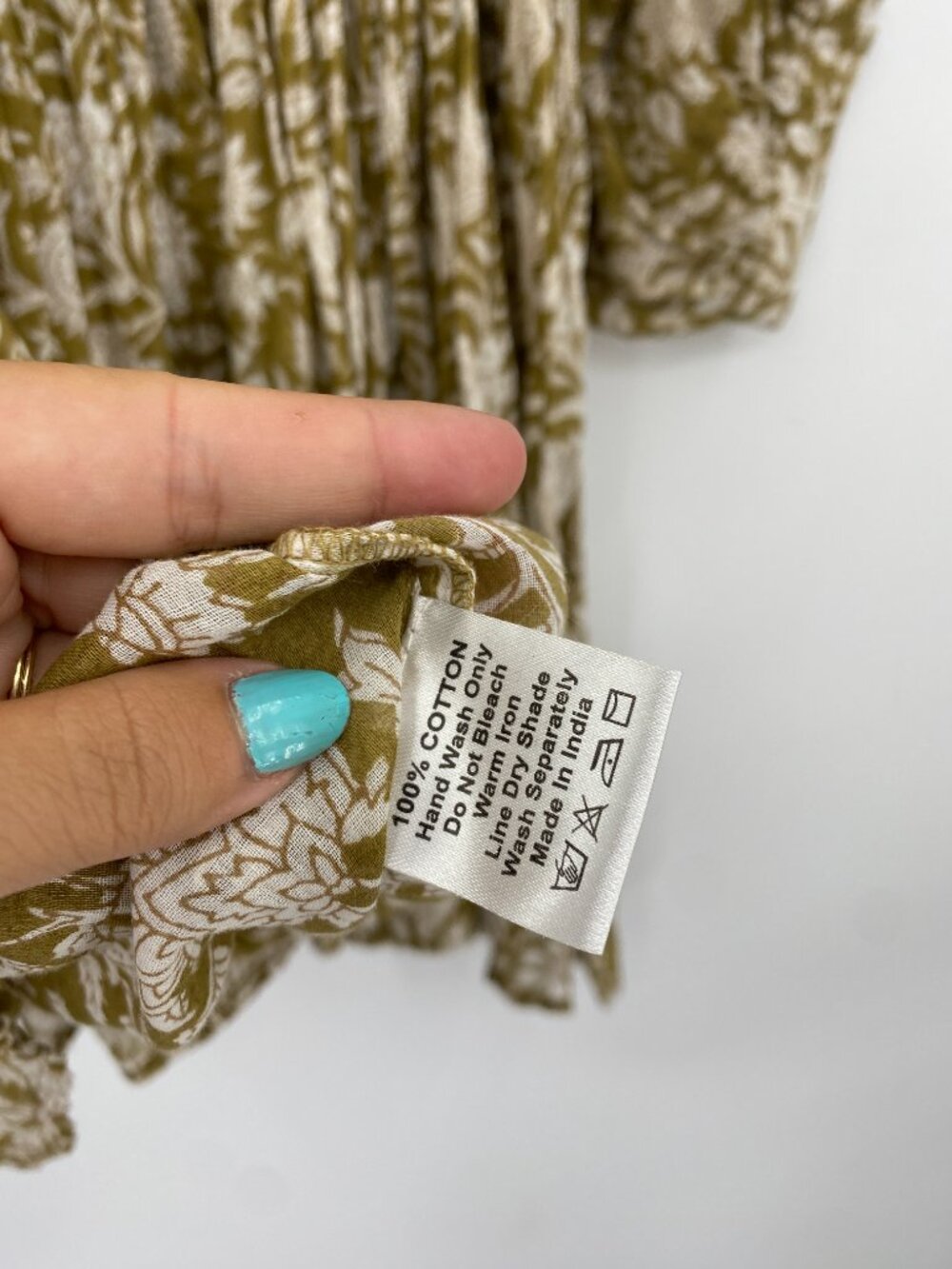 Daughters of india Kyra Mini Dress olive - Picture 7 of 7